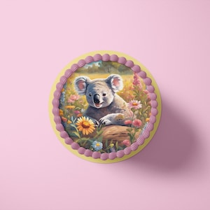 Tortenaufleger aus Fondant und Esspapier - Koala - Mo1