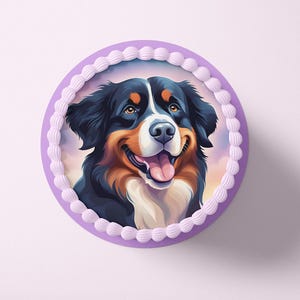 Tortenaufleger aus Fondant und Esspapier - Hunde - Mo9