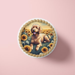 Tortenaufleger aus Fondant und Esspapier - Hunde - Mo5