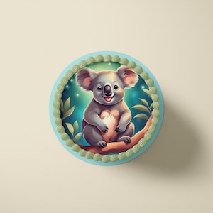 Tortenaufleger aus Fondant und Esspapier - Koala - Mo2