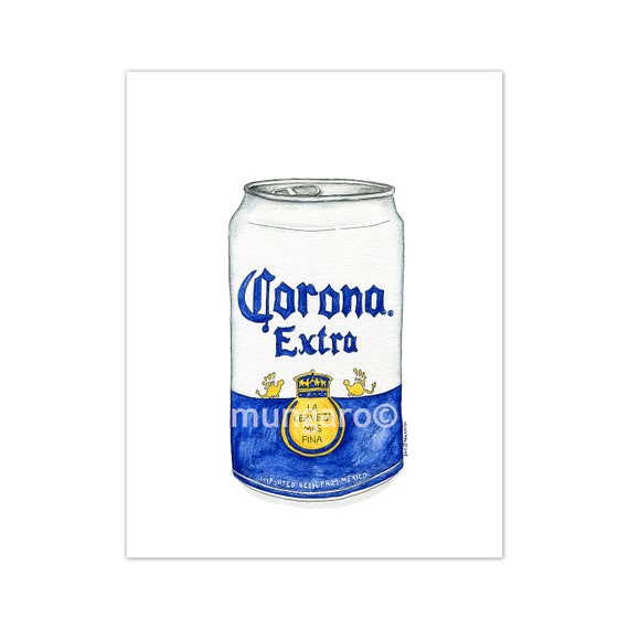 Corona Extra Whimsy Beer Watercolor Art Illustration Print Or Etsy Corona Extra Whimsy Beer Watercolor Art Illustration Print Or Etsy