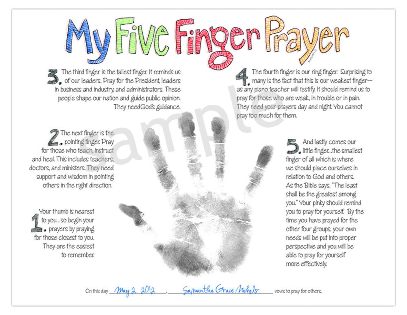 my-five-finger-prayer-hand-print-watercolor-art-print-digital-etsy