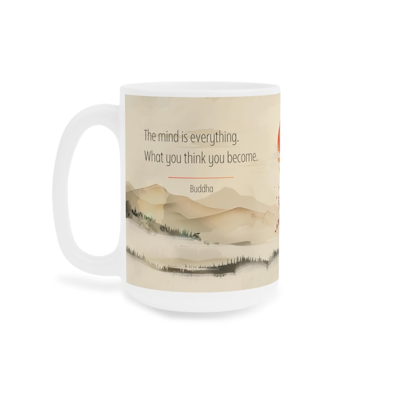 Explore serenity with our Buddha mug collection. Perfect for yoga lovers, these spiritual mugs merge mindfulness with your coffee ritual. Ideal for a calming start to any day.