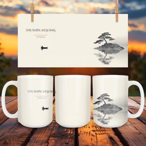 Explore serenity with our Thich Nhat Hanh mug collection. Perfect for yoga lovers, these spiritual mugs merge mindfulness with your coffee ritual. Ideal for a calming start to any day.