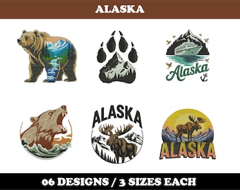 Alaska (6 Designs) - Machine Embroidery Bundle