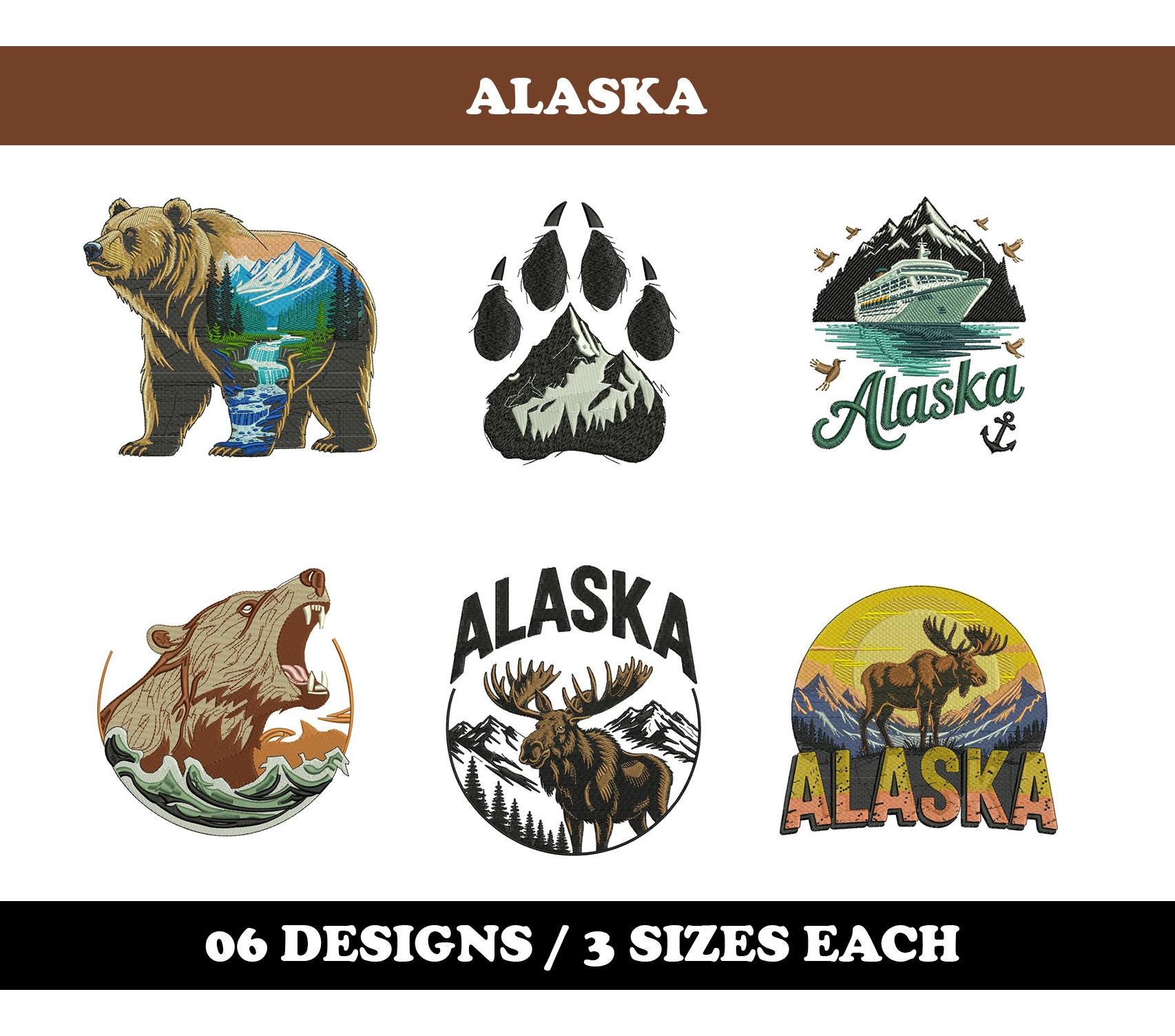Alaska (6 Designs) - Machine Embroidery Bundle - Etsy