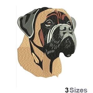 Boxer - Machine Embroidery Design - 3 Sizes