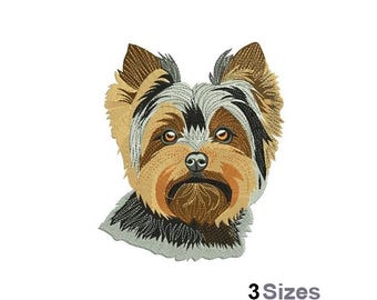 Yorkshire Terrier - Machine Embroidery Design - 3 Sizes