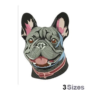 French Bulldog - Machine Embroidery Design - 3 Sizes