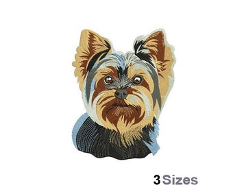 Yorkshire Terrier - Machine Embroidery Design - 3 Sizes