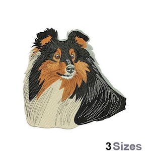 Shetland Sheepdog - Machine Embroidery Design - 3 Sizes