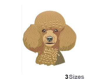 Poodle - Machine Embroidery Design - 3 Sizes