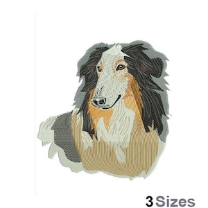 Shetland Sheepdog - Machine Embroidery Design - 3 Sizes