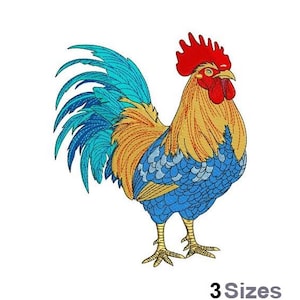 Rooster - Machine Embroidery Design - 3 Sizes
