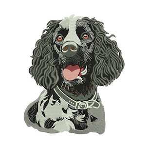 English Springer Spaniel - Machine Embroidery Design - 3 Sizes