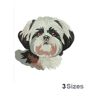 Shih Tzu - Machine Embroidery Design - 3 Sizes