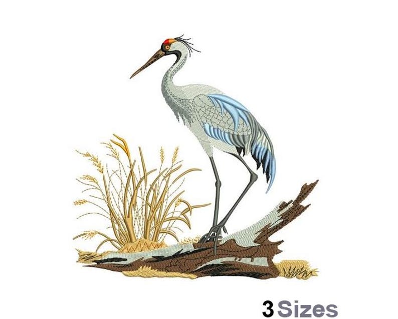 Heron - Machine Embroidery Design - 3 Sizes - Etsy
