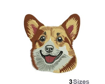 Corgi - Machine Embroidery Design - 3 Sizes