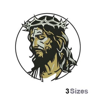 Jesus Crown Of Thorns - Machine Embroidery Design - 3 Sizes