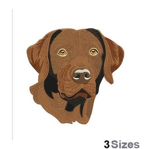 Labrador Retriever - Machine Embroidery Design - 3 Sizes