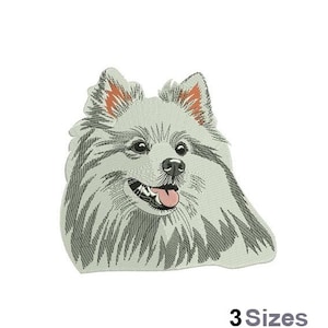 White Spitz - Machine Embroidery Design - 3 Sizes