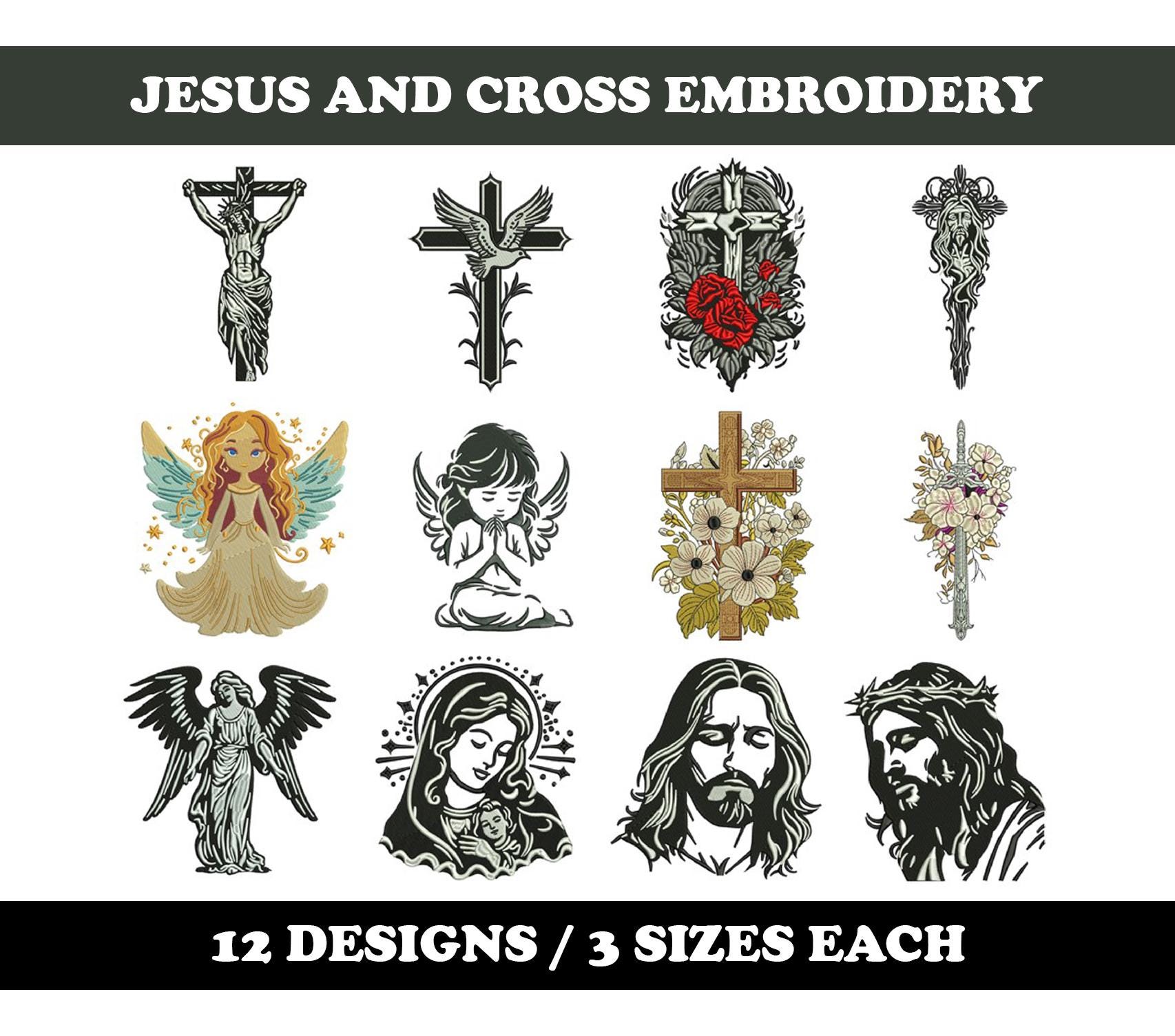 Christian Elements (12 Designs) - Machine Embroidery Bundle - Etsy