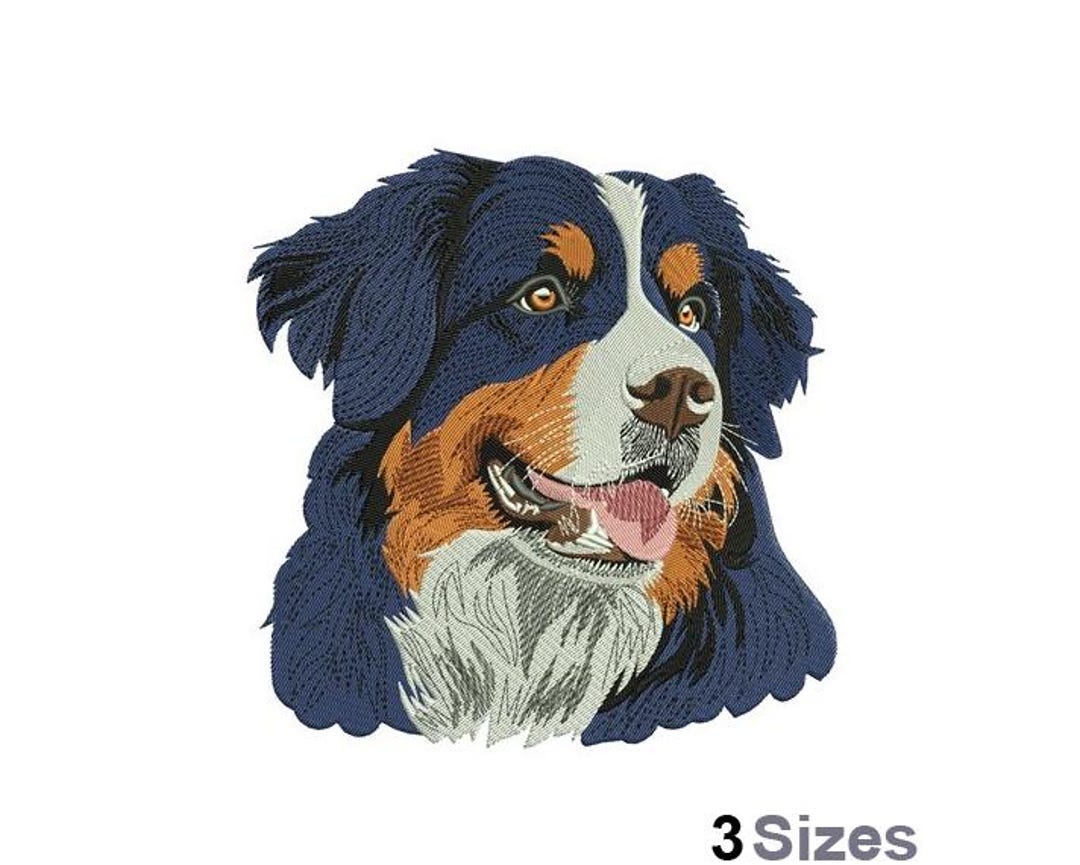 Bernese Mountain Dog - Machine Embroidery Design - 3 Sizes - Etsy