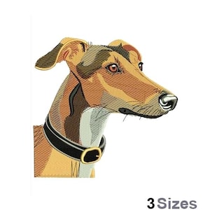 Greyhound - Machine Embroidery Design - 3 Sizes