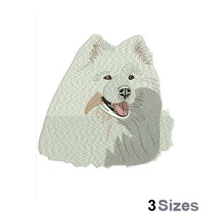 Samoyed Dog - Machine Embroidery Design - 3 Sizes