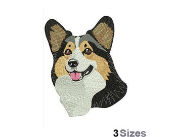 Corgi - Machine Embroidery Design - 3 Sizes