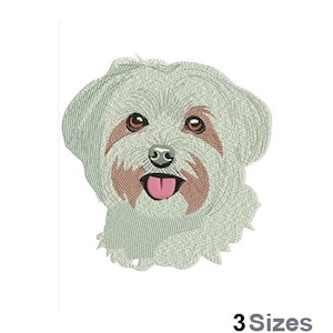 Maltese - Machine Embroidery Design - 3 Sizes