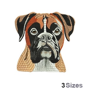 Boxer Dog - Machine Embroidery Design - 3 Sizes