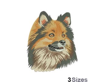 Pomeranian - Machine Embroidery Design - 3 Sizes