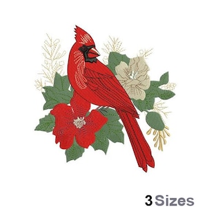 Cardinal - Stickdatei für die Stickmaschine - 3 Größen