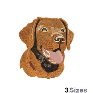 Labrador Retriever - Machine Embroidery Design - 3 Sizes