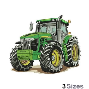 Farm Tractor - Machine Embroidery Design - 3 Sizes