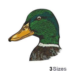 Mallard Duck - Machine Embroidery Design - 3 Sizes