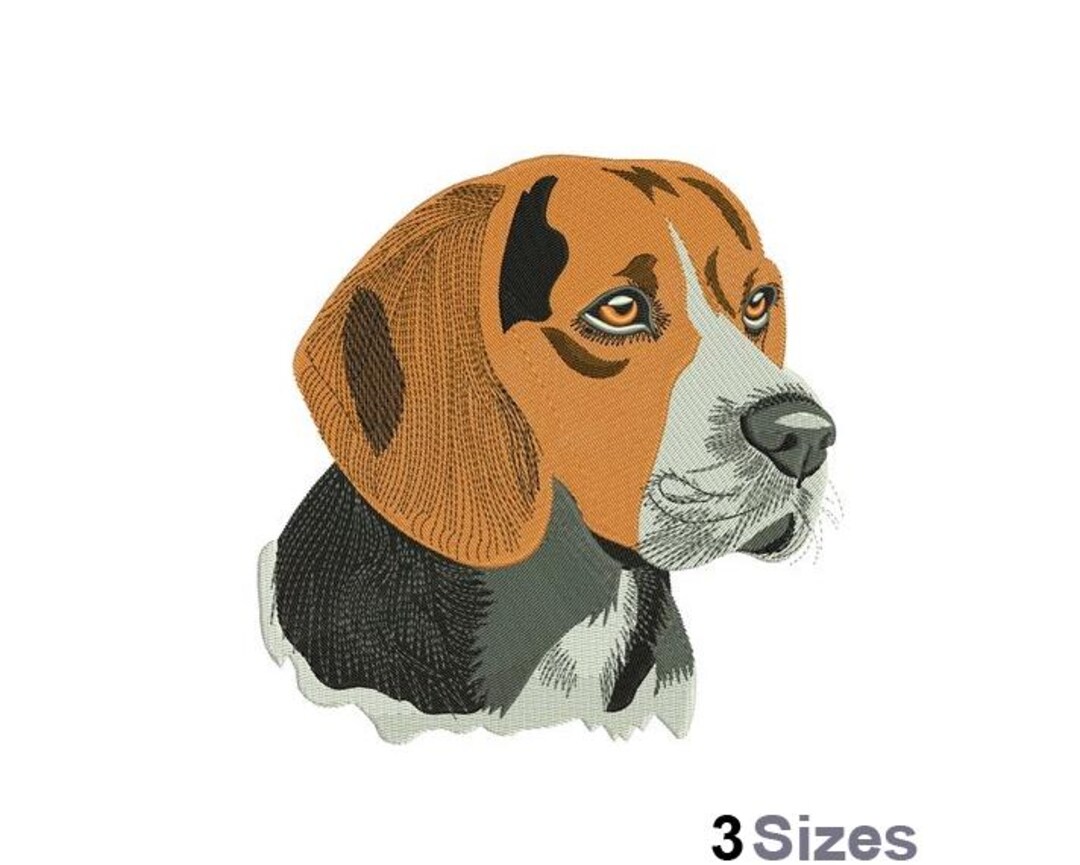Beagle - Machine Embroidery Design - 3 Sizes - Etsy