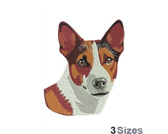 Rat Terrier Dog - Machine Embroidery Design - 3 Sizes