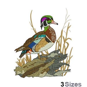 Wood Duck - Machine Embroidery Design - 3 Sizes