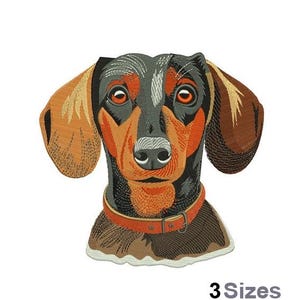 Dachshund - Machine Embroidery Design - 3 Sizes