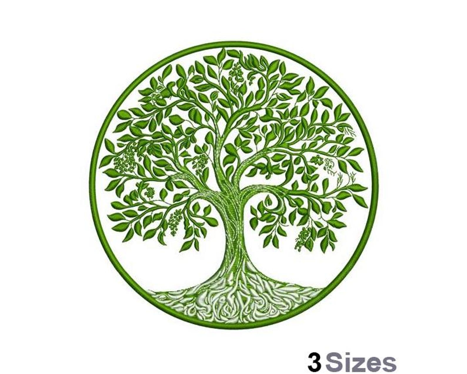 Tree of Life - Machine Embroidery Design - 3 Sizes - Etsy