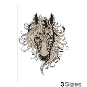 Horse Head - Machine Embroidery Design - 3 Sizes