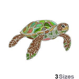 Sea Turtle - Machine Embroidery Design - 3 Sizes