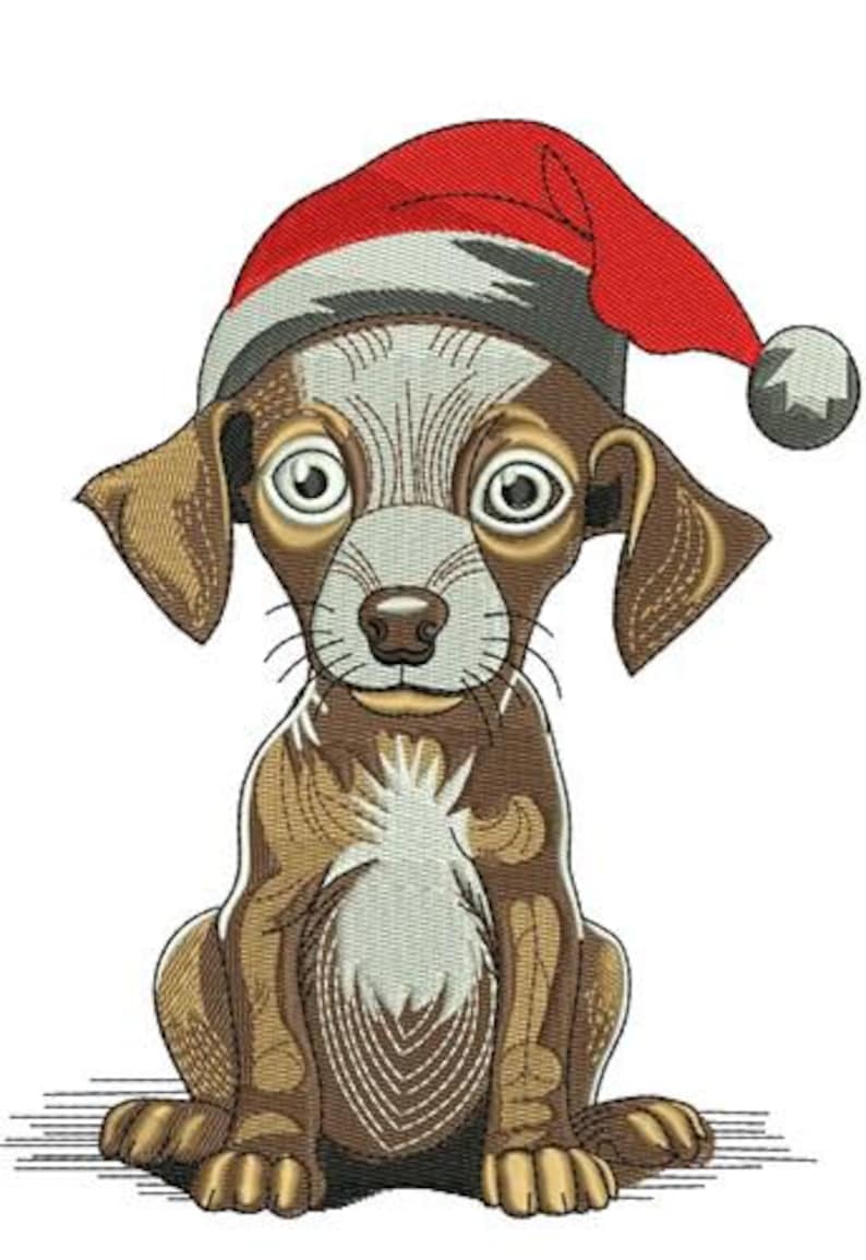 Christmas Dogs 12 Designs Machine Embroidery Designs Bundle Etsy