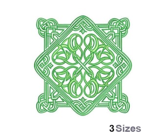 Celtic Square Design Pattern Celtic Square Decoration - Machine Embroidery Design - 3 Sizes, Celtic ...