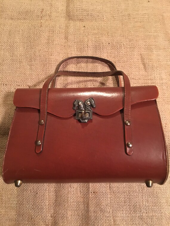 Vintage Leather Purse || Vintage Purse with Horseh