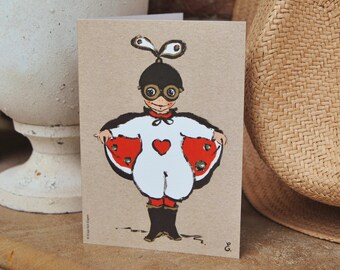 Heart Butter Flutty | Funny Cute Unique | Greeting card | Birthday Card | Congratulations | Good Luck | Birth | Celebrate | Wedding