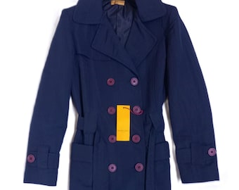 Rare double breasted light trench coat Romeo Gigli, size 44.