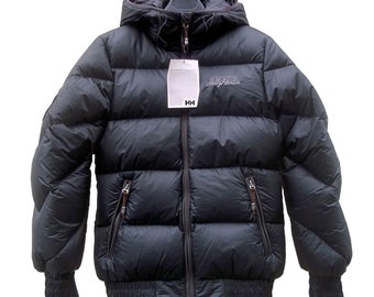 DUVETICA Goose Down Diamond Womens Jacket Coat Black Branded Gold